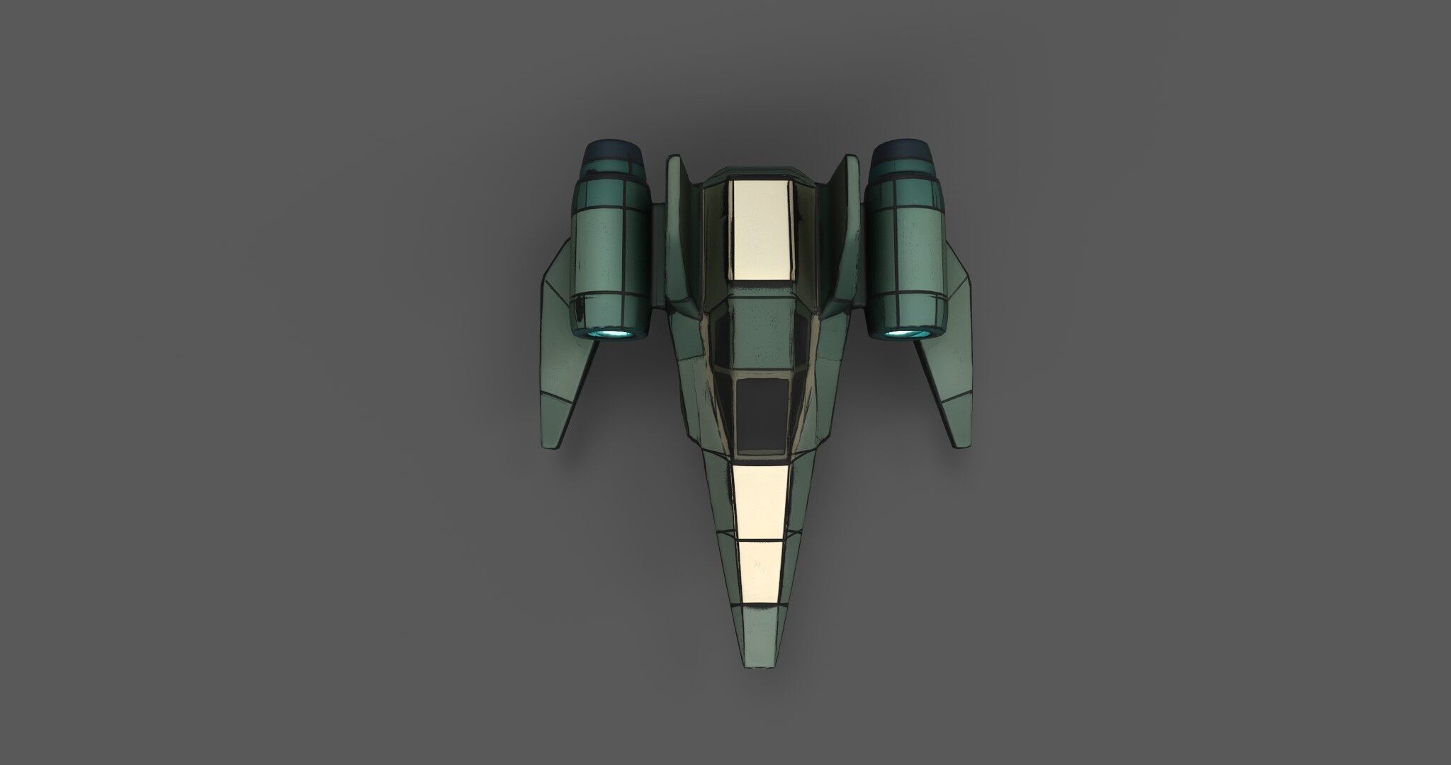 AstraNova Starfighter Low-poly 3D model_20