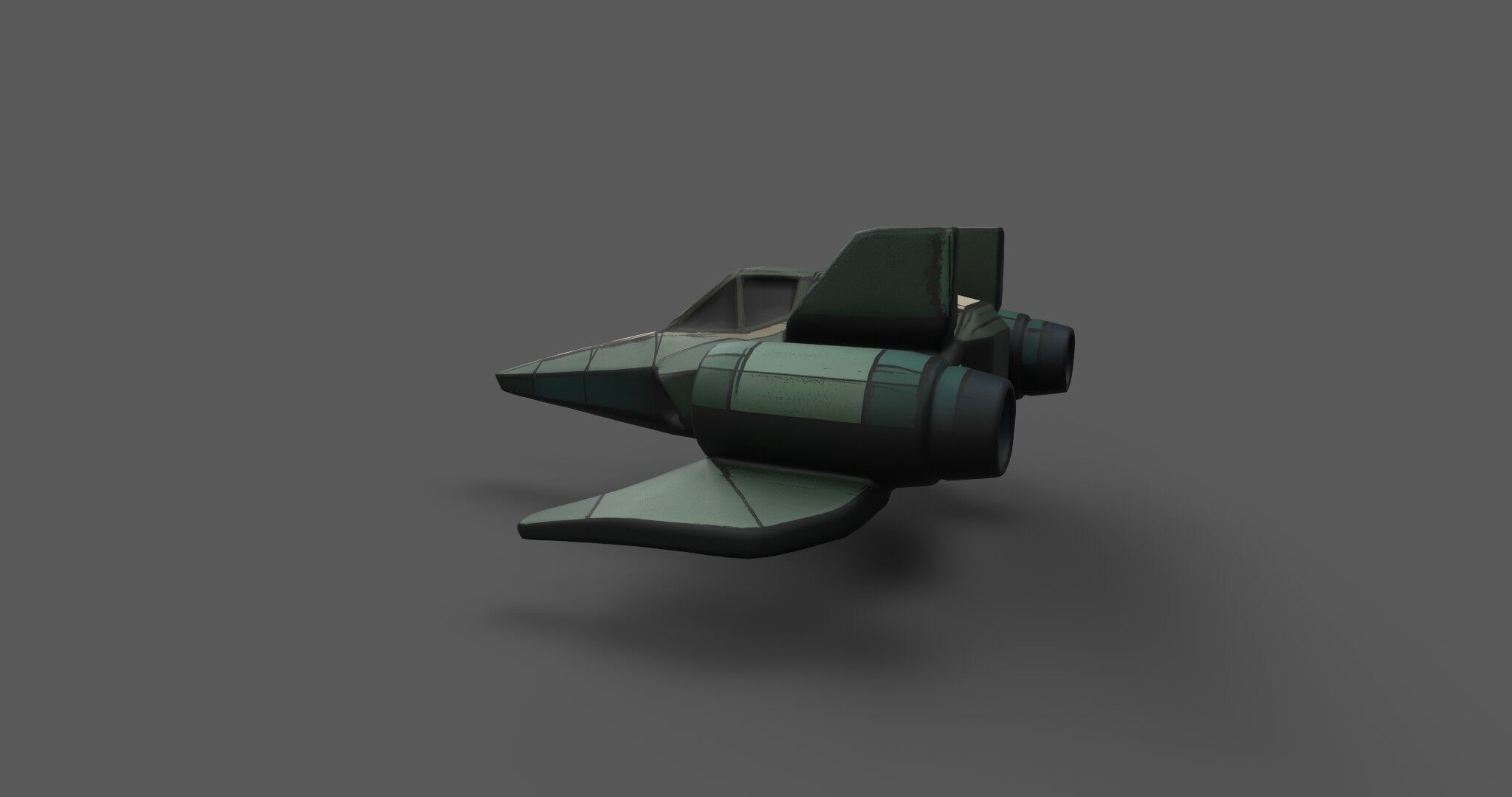 AstraNova Starfighter Low-poly 3D model_6