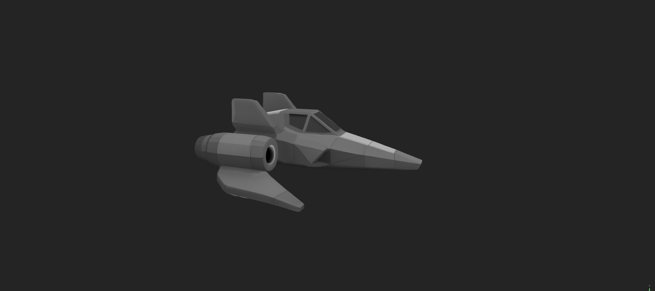 AstraNova Starfighter Low-poly 3D model_32