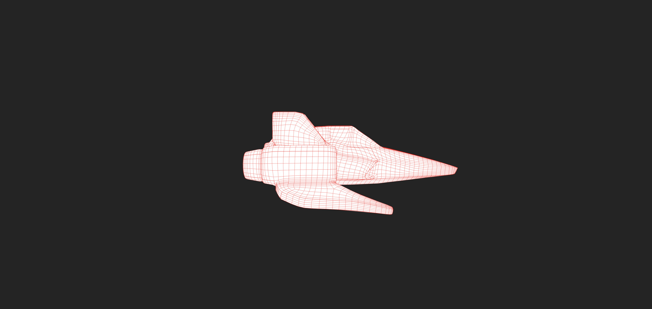 AstraNova Starfighter Low-poly 3D model_33