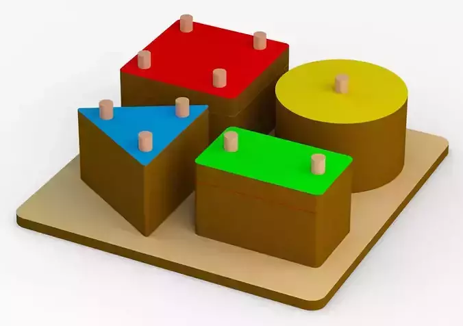 Figuras geometricas para ensartar 3D print model