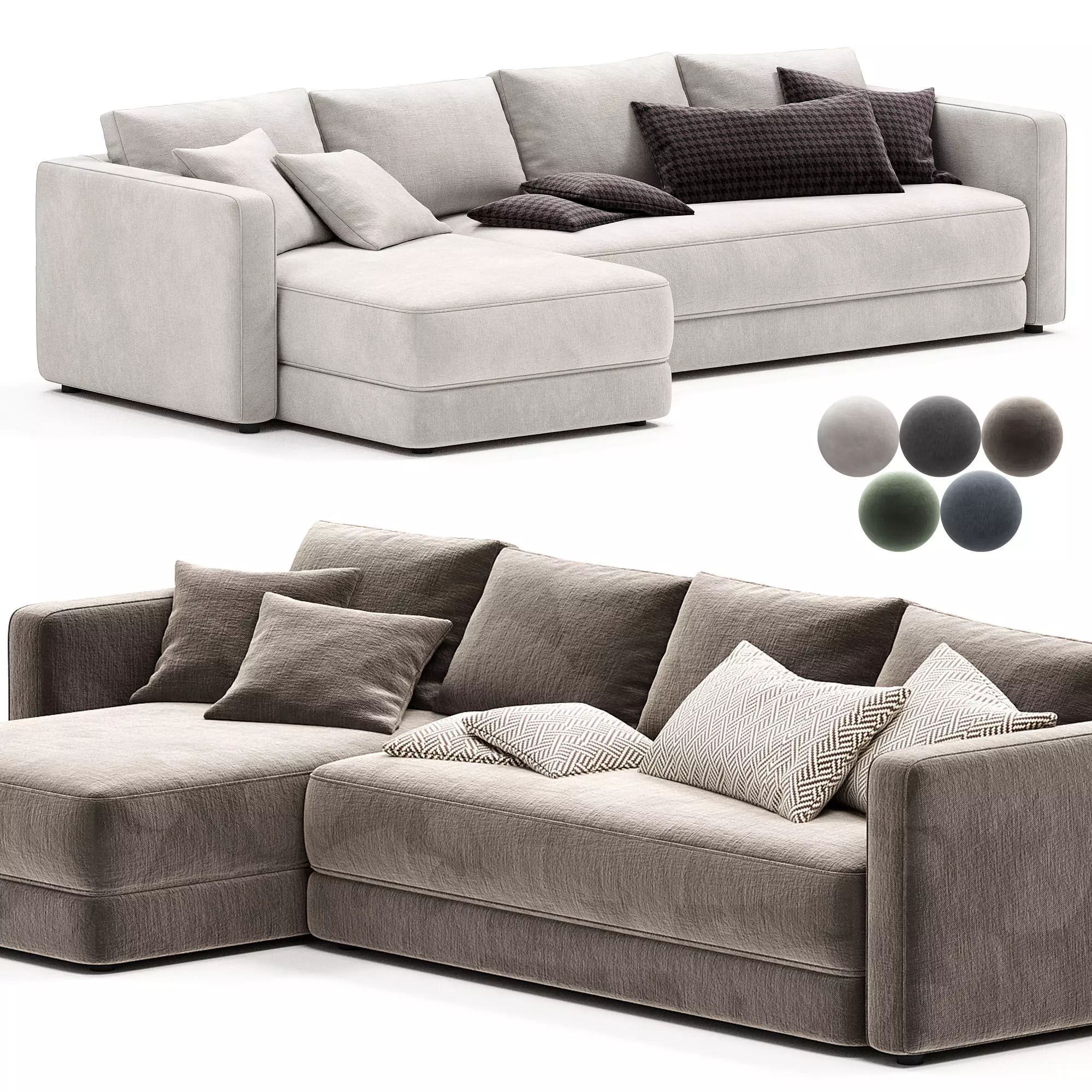 Scale Pre configured Sofa 3D model_0