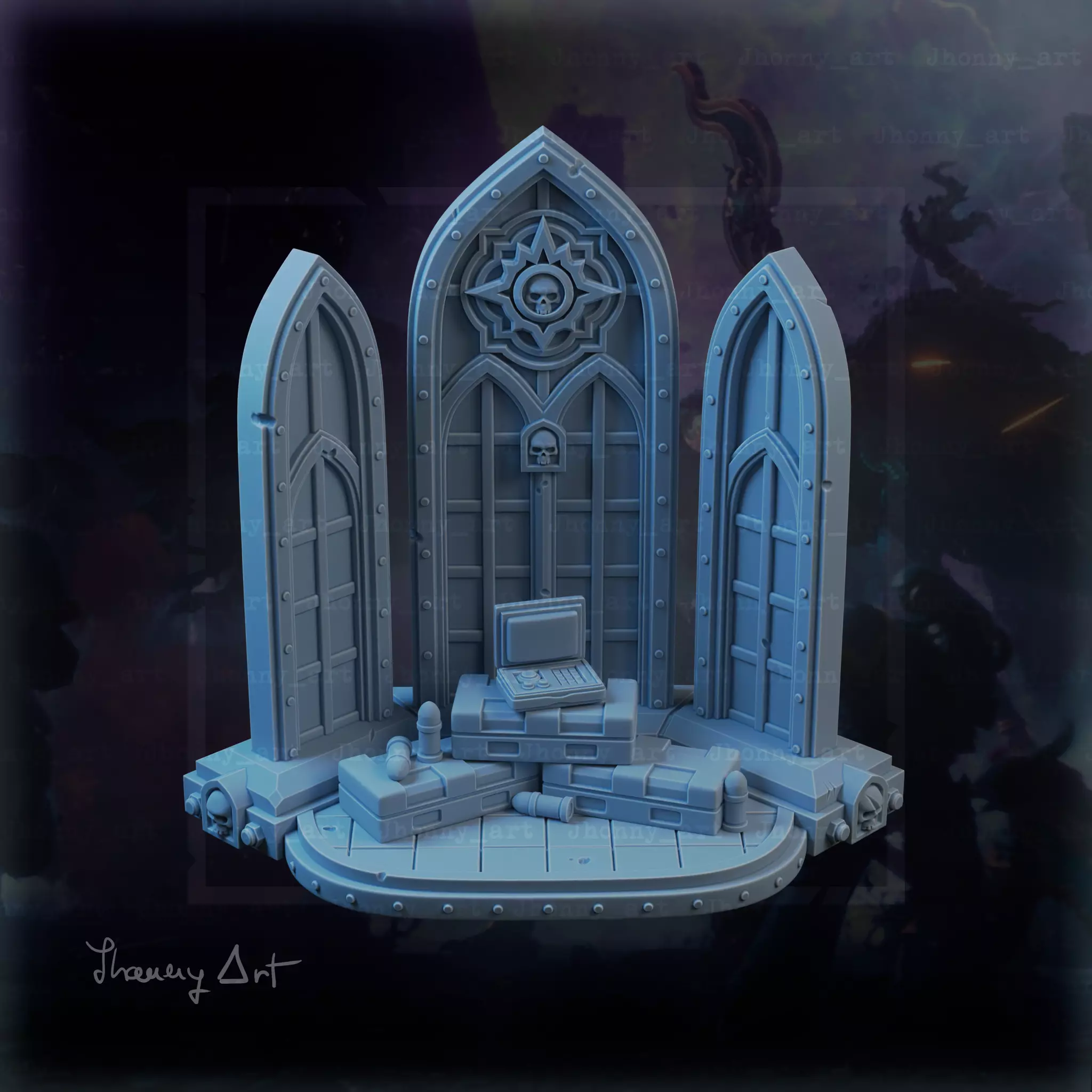 Imperial Church diorama 3D print model_0