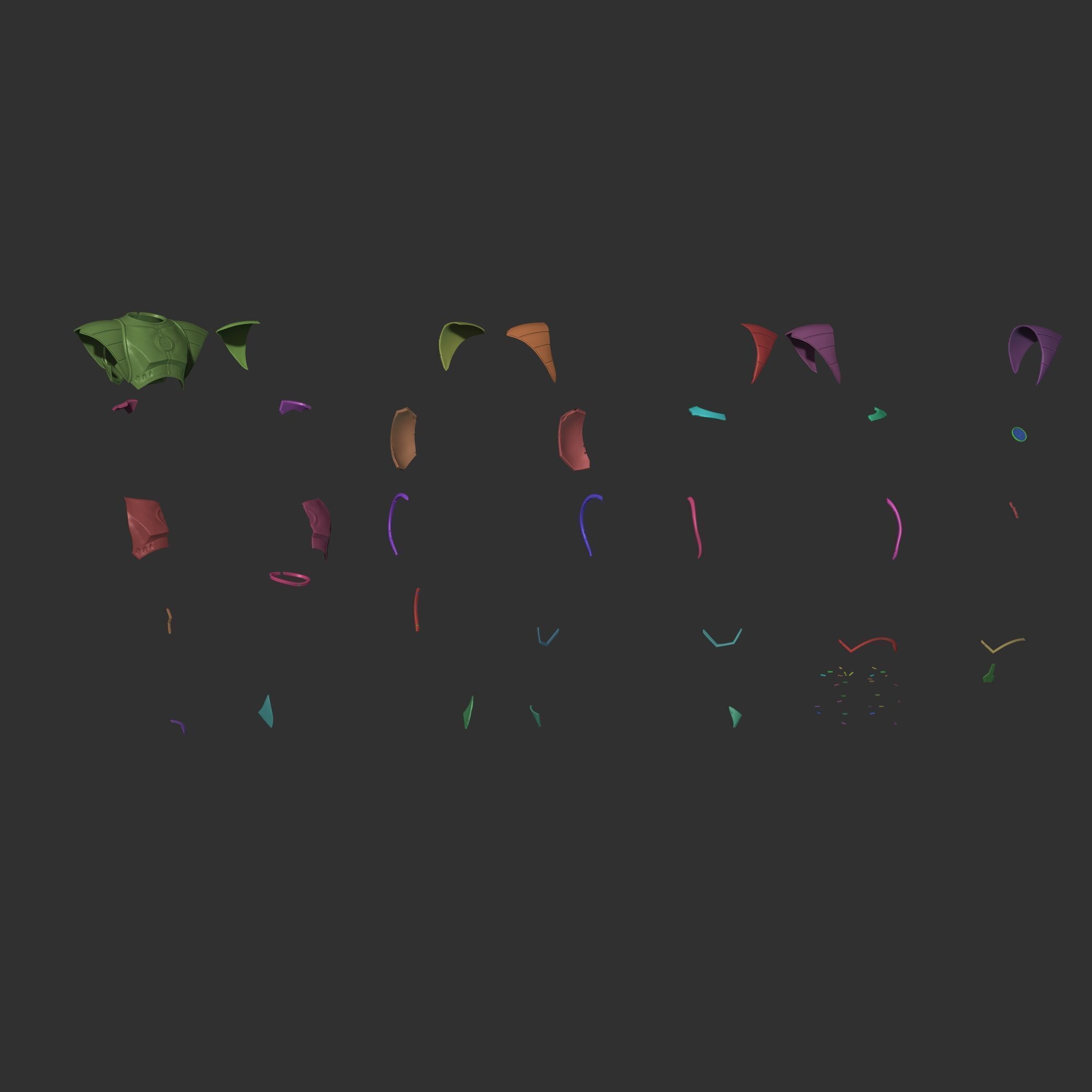 WHITE RANGER SHIELD - POWER RANGER 3D print model_4