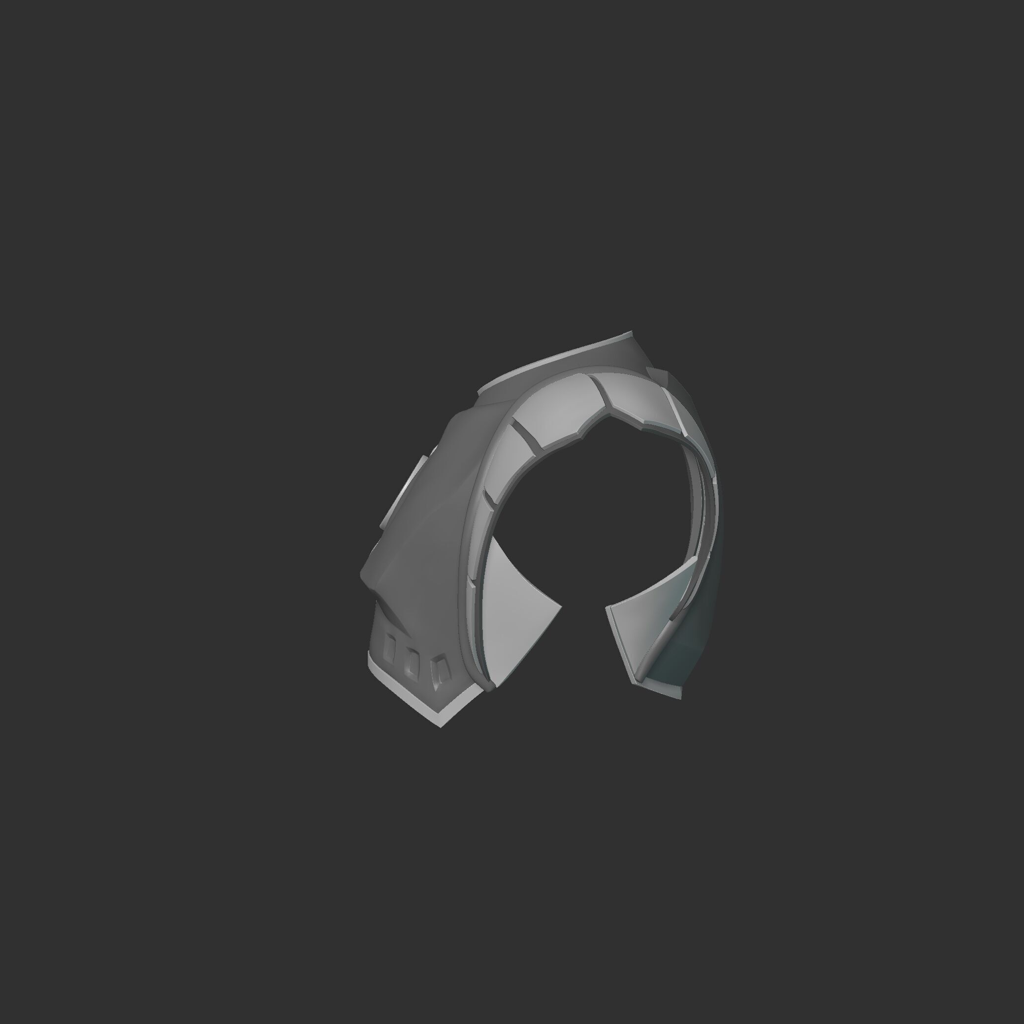 WHITE RANGER SHIELD - POWER RANGER 3D print model_8