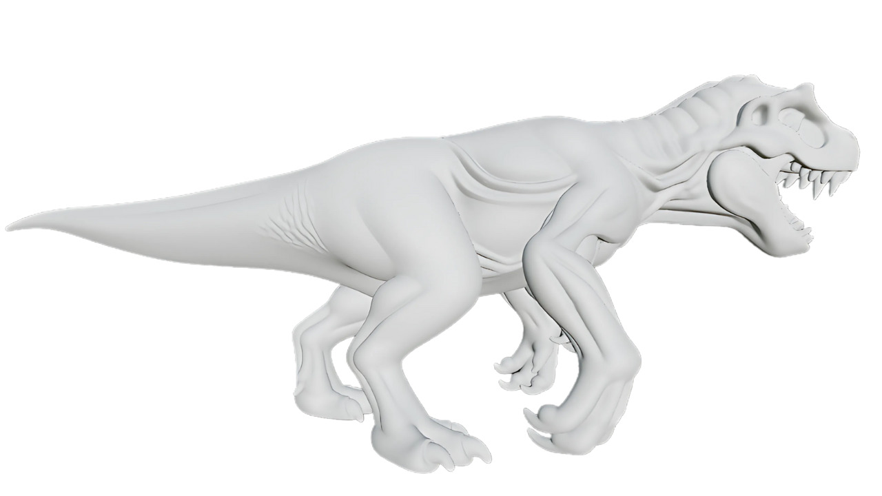 Dinosaur Rex Mutant 3D print model_3