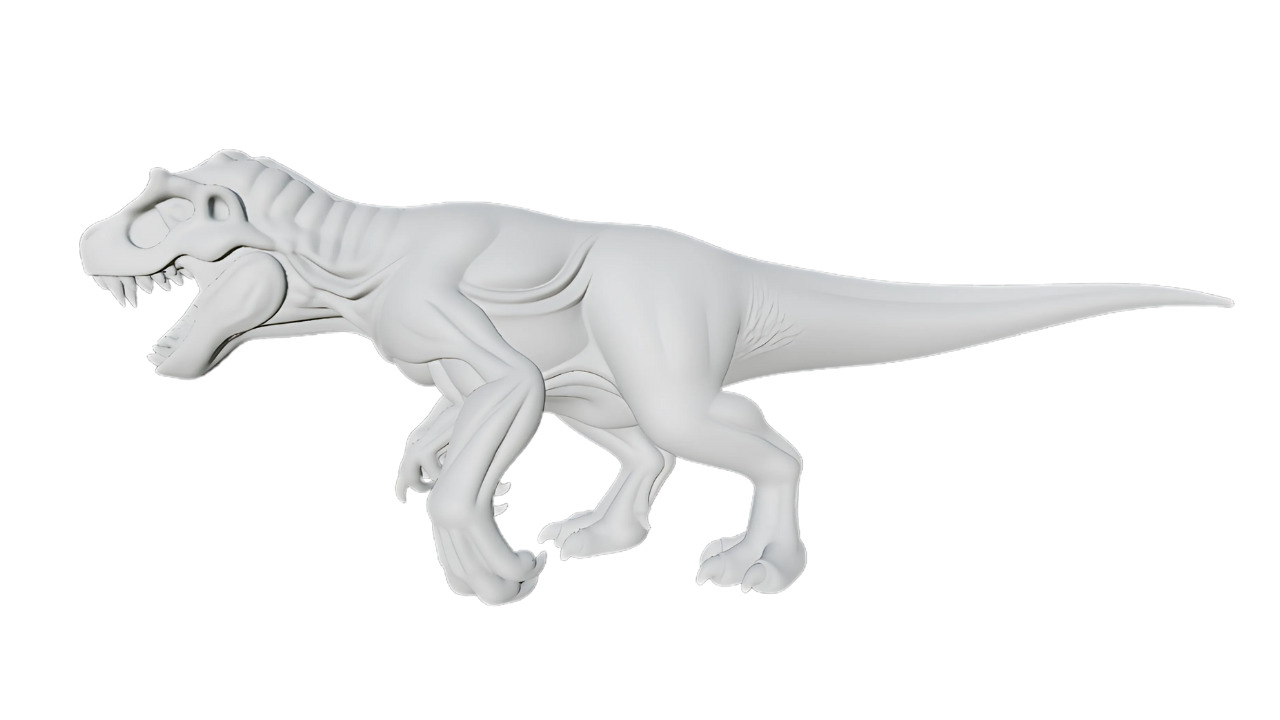 Dinosaur Rex Mutant 3D print model_1