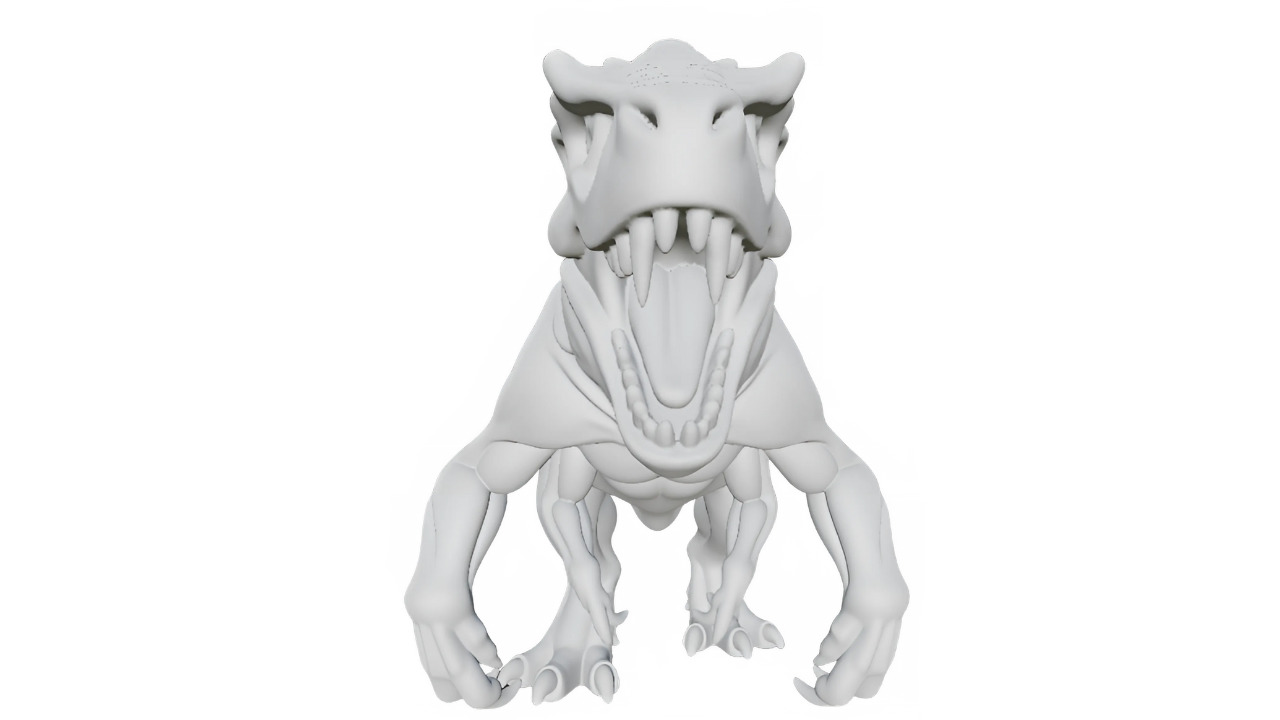 Dinosaur Rex Mutant 3D print model_4