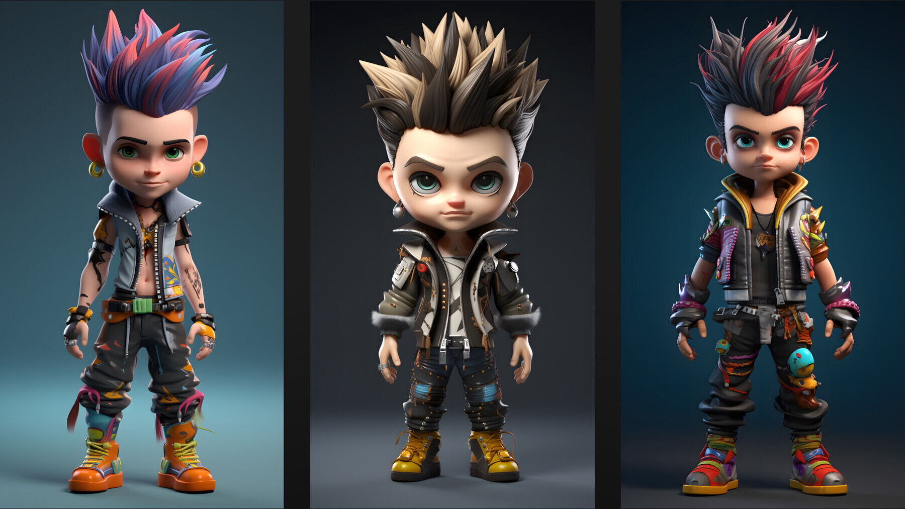 3d chibi model 3D model_3