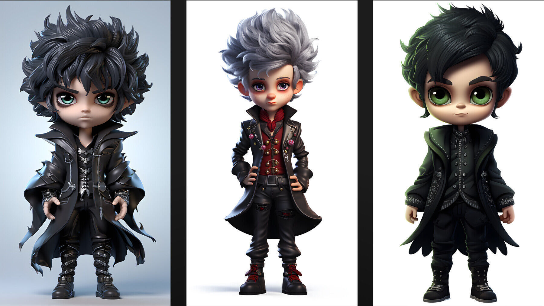 3d chibi model 3D model_6