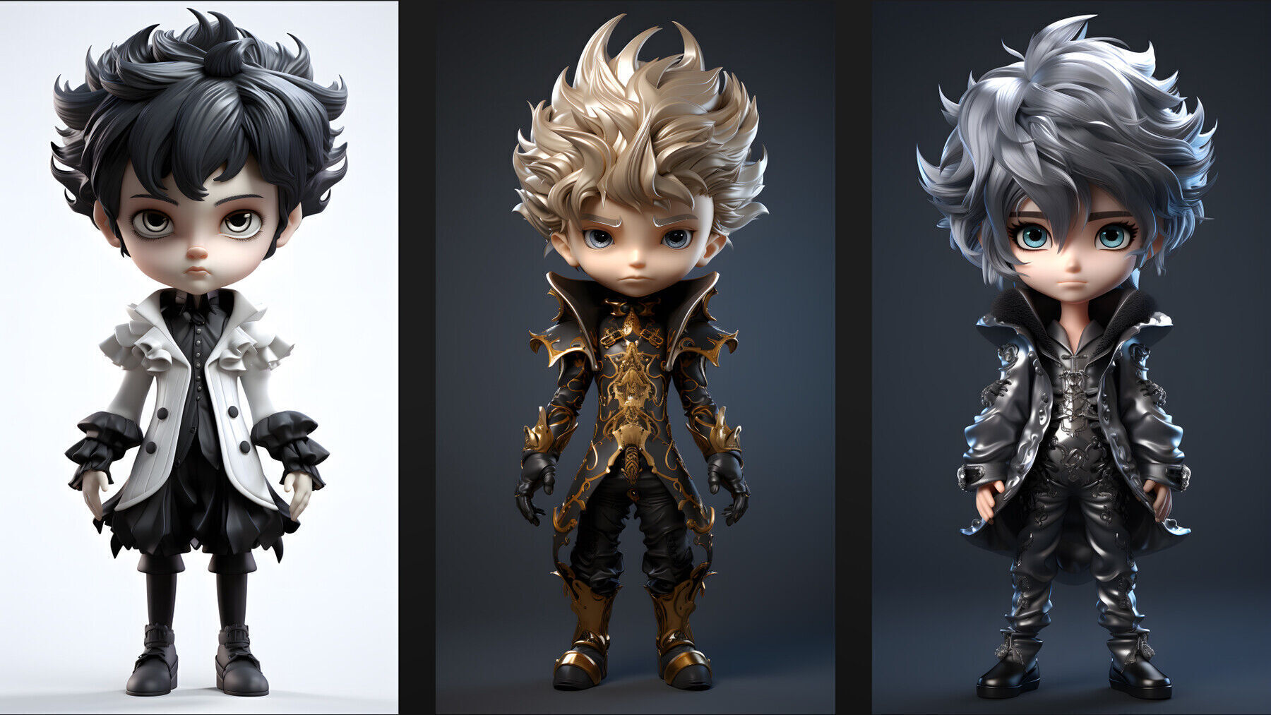 3d chibi model 3D model_7