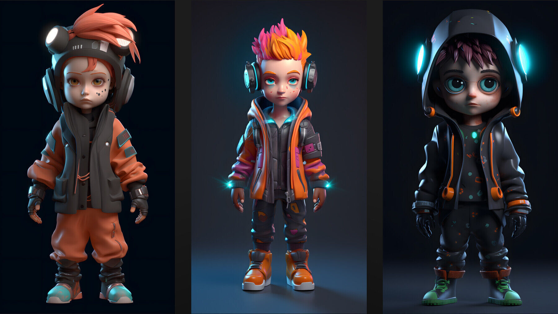 3d chibi model 3D model_4