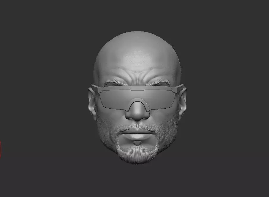 MK1 Darrius Headsculpt for Action Figures 3D print model