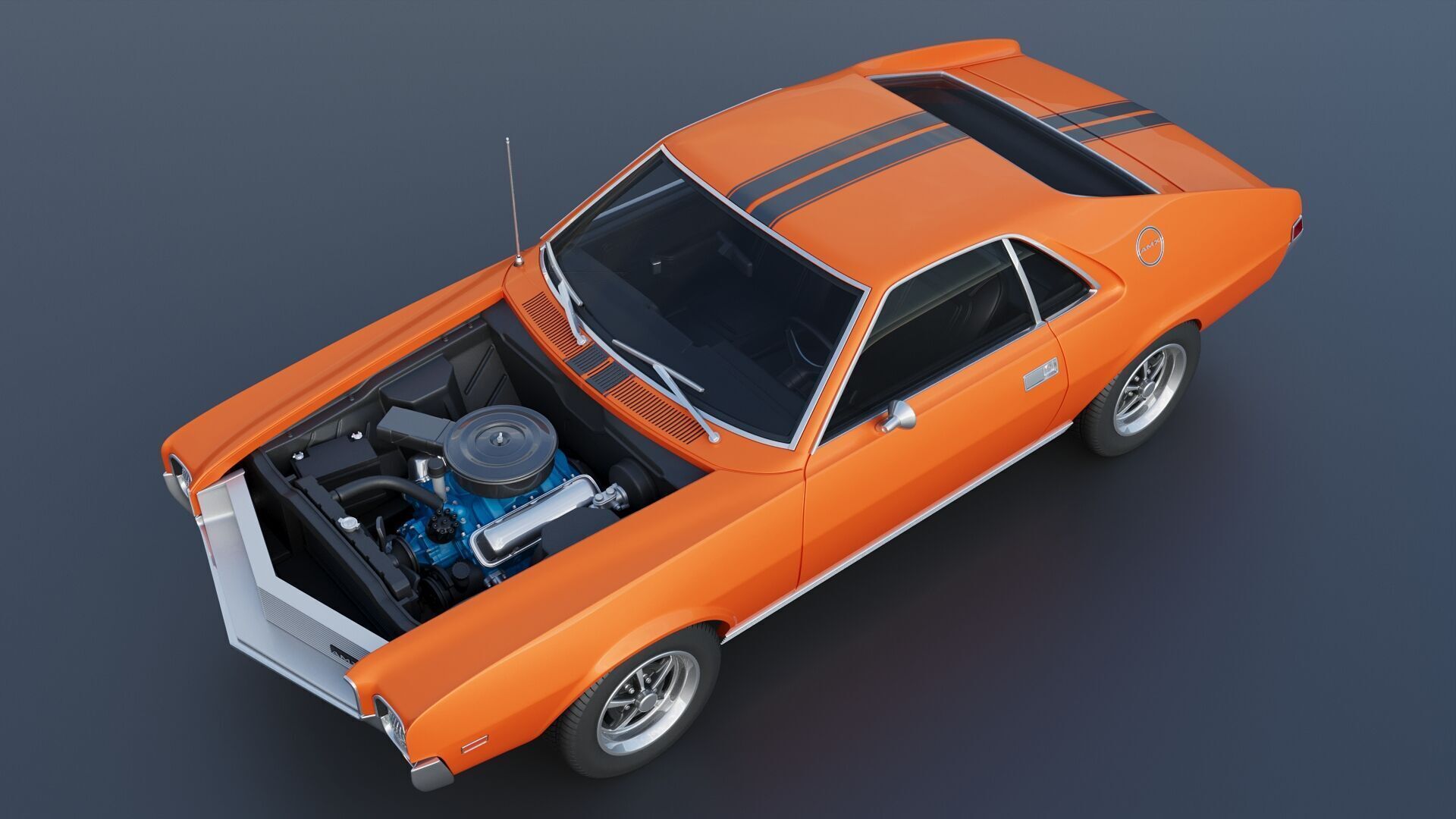AMC AMX 1968 3D print model_18