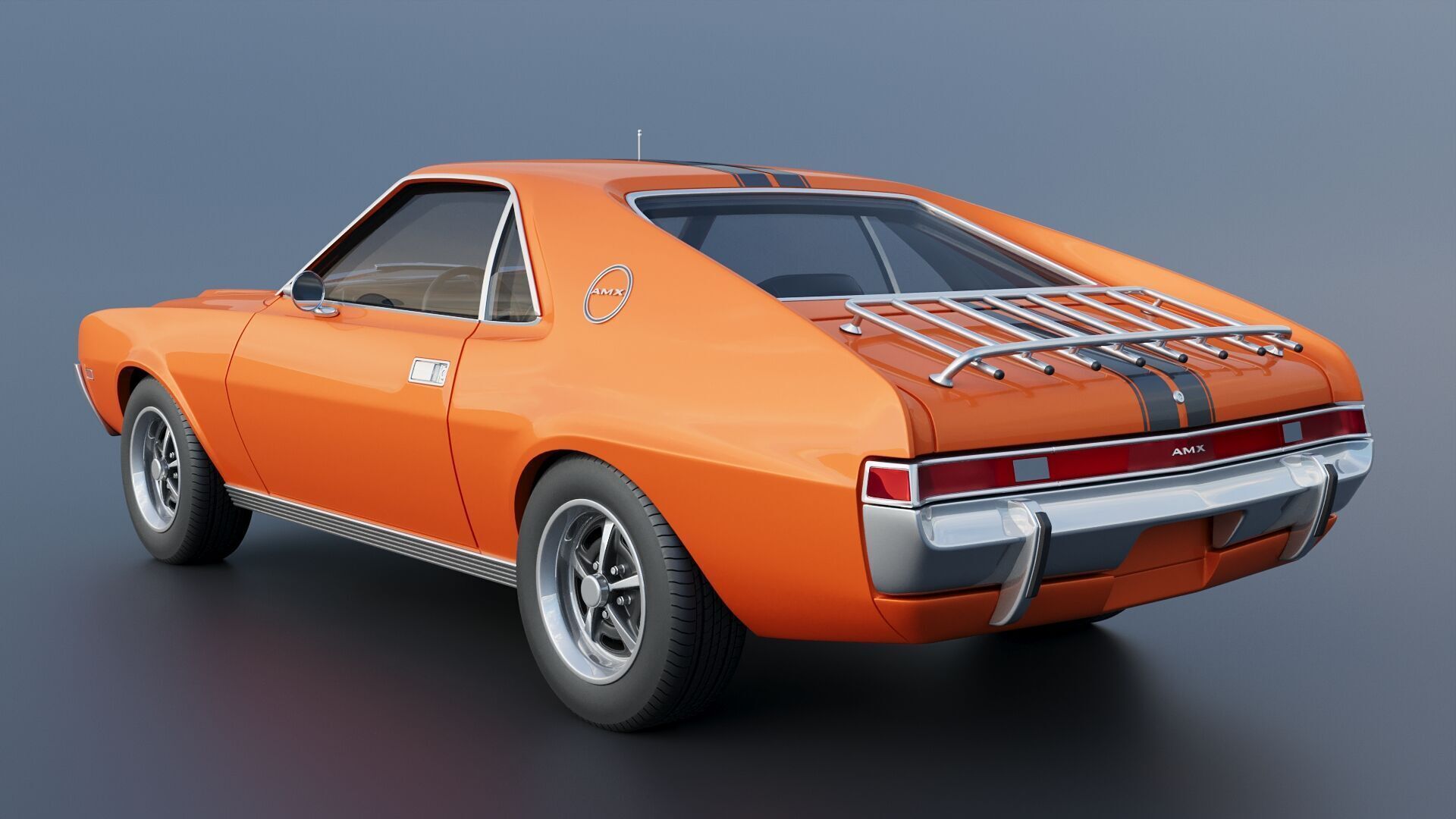 AMC AMX 1968 3D print model_5