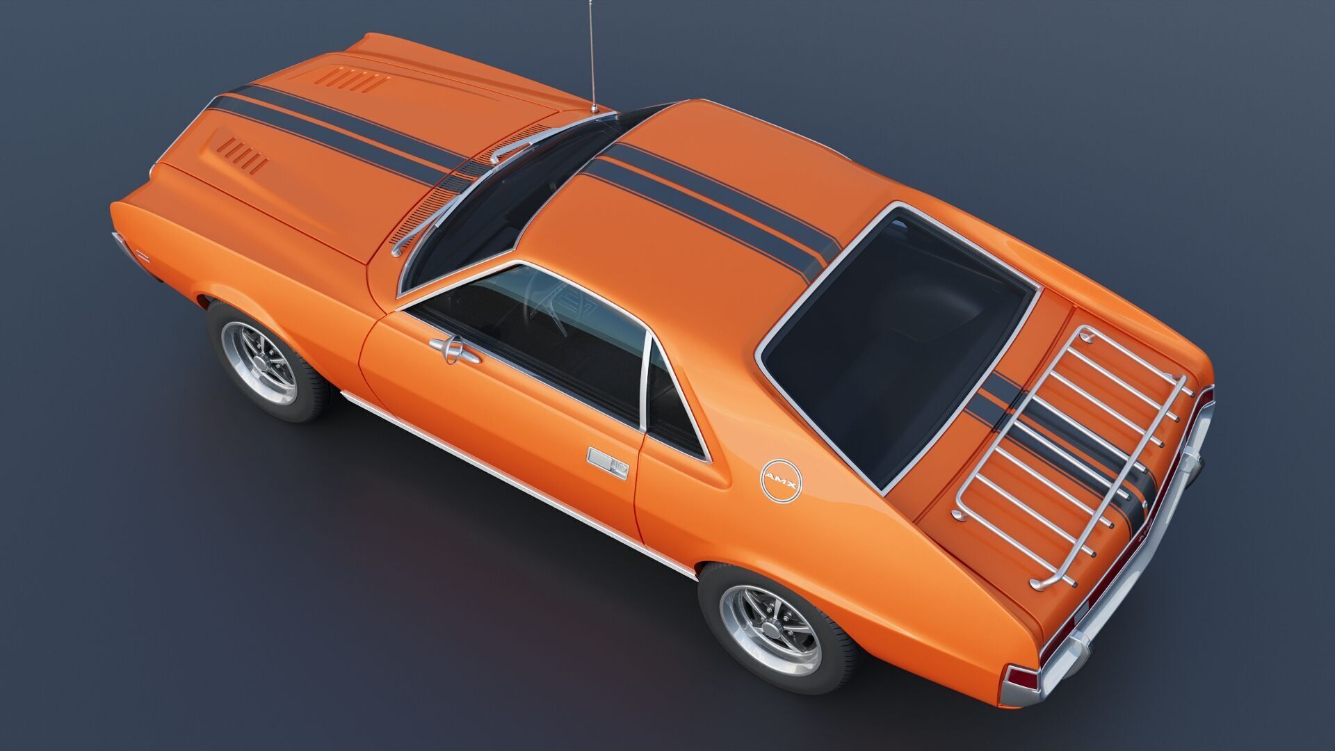 AMC AMX 1968 3D print model_7