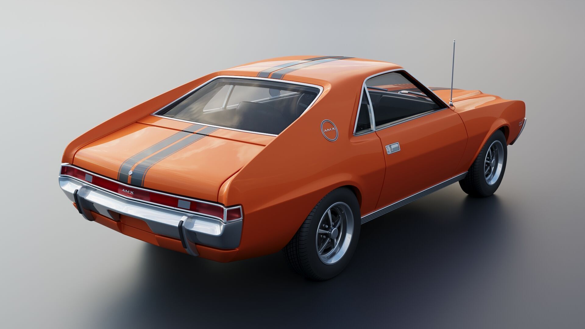 AMC AMX 1968 3D print model_9