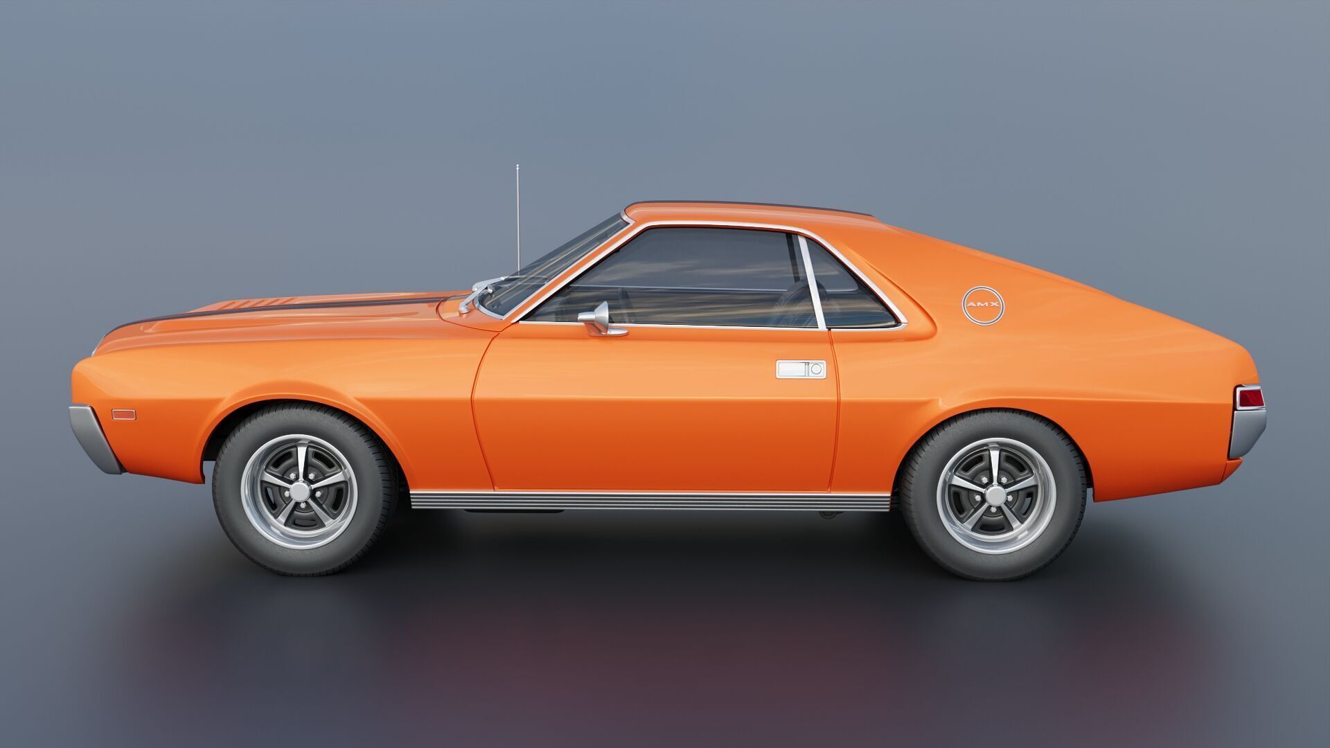 AMC AMX 1968 3D print model_3