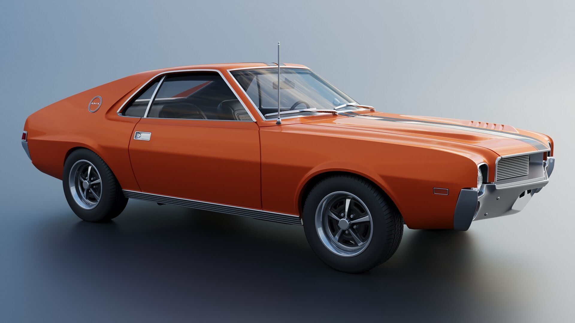 AMC AMX 1968 3D print model_13