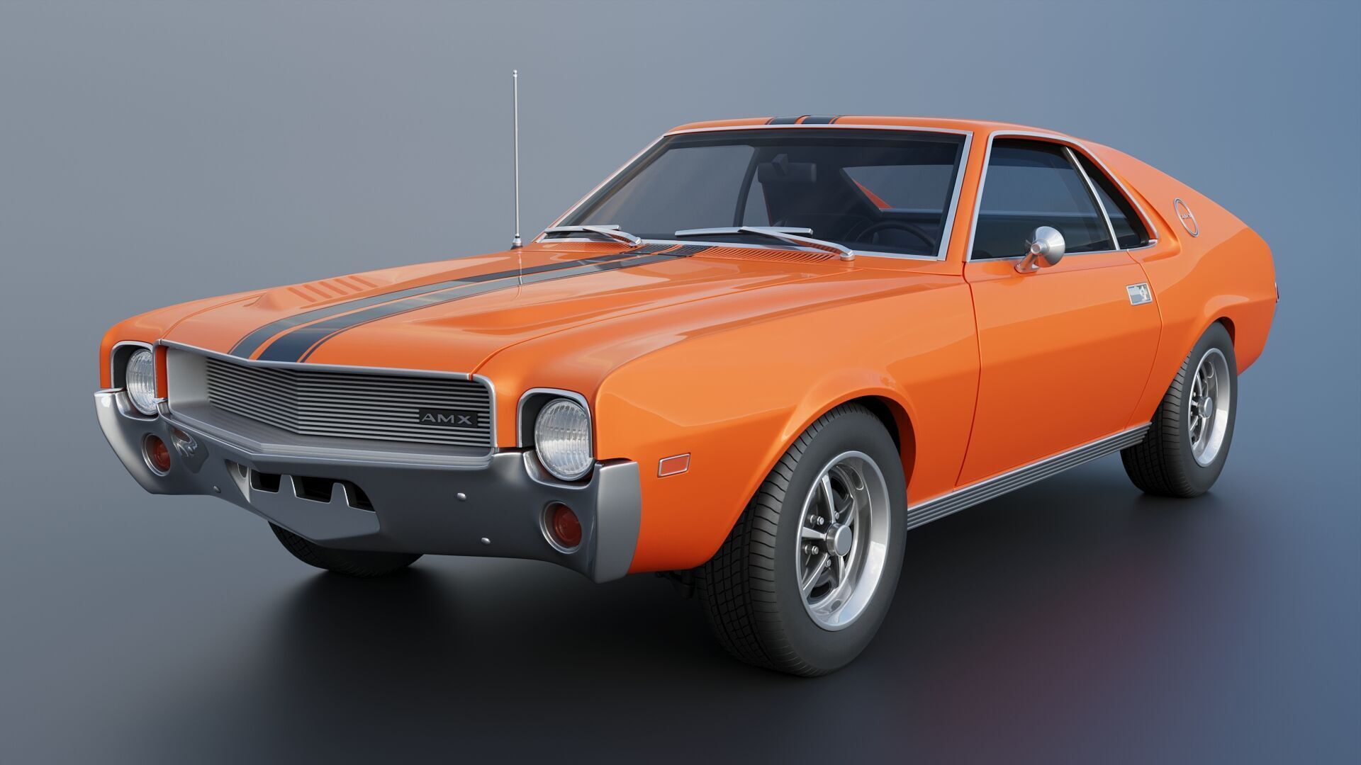 AMC AMX 1968 3D print model_2