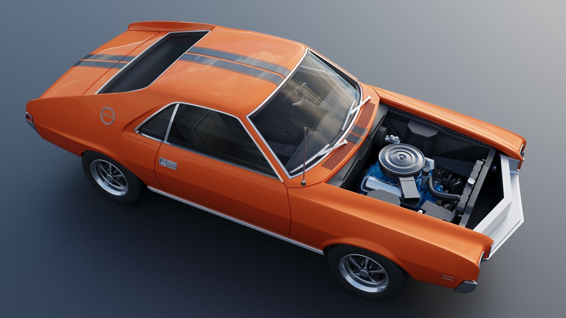 AMC AMX 1968 3D print model_19