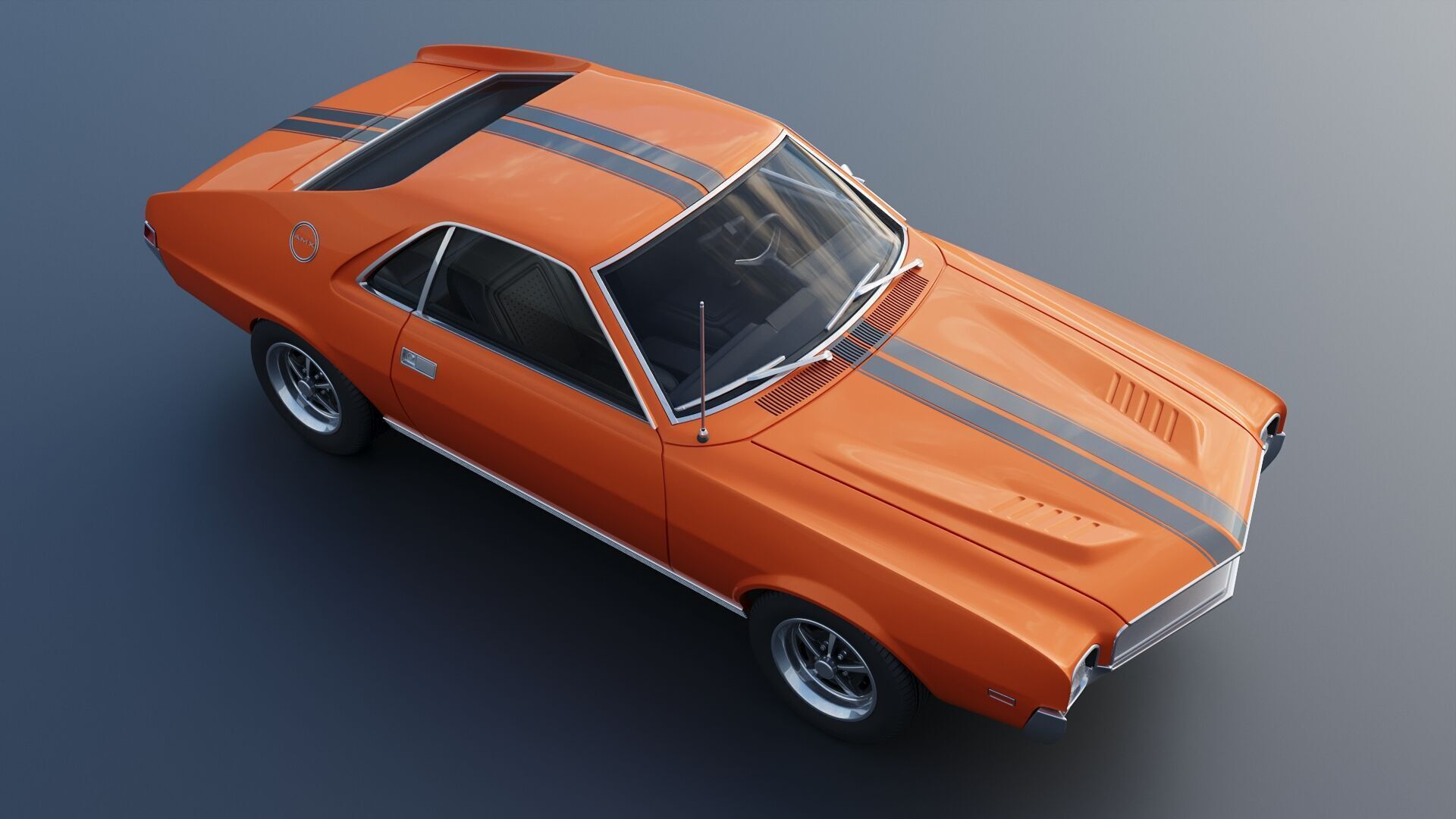 AMC AMX 1968 3D print model_15