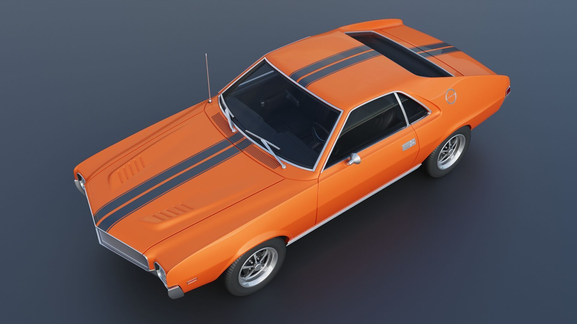 AMC AMX 1968 3D print model_16