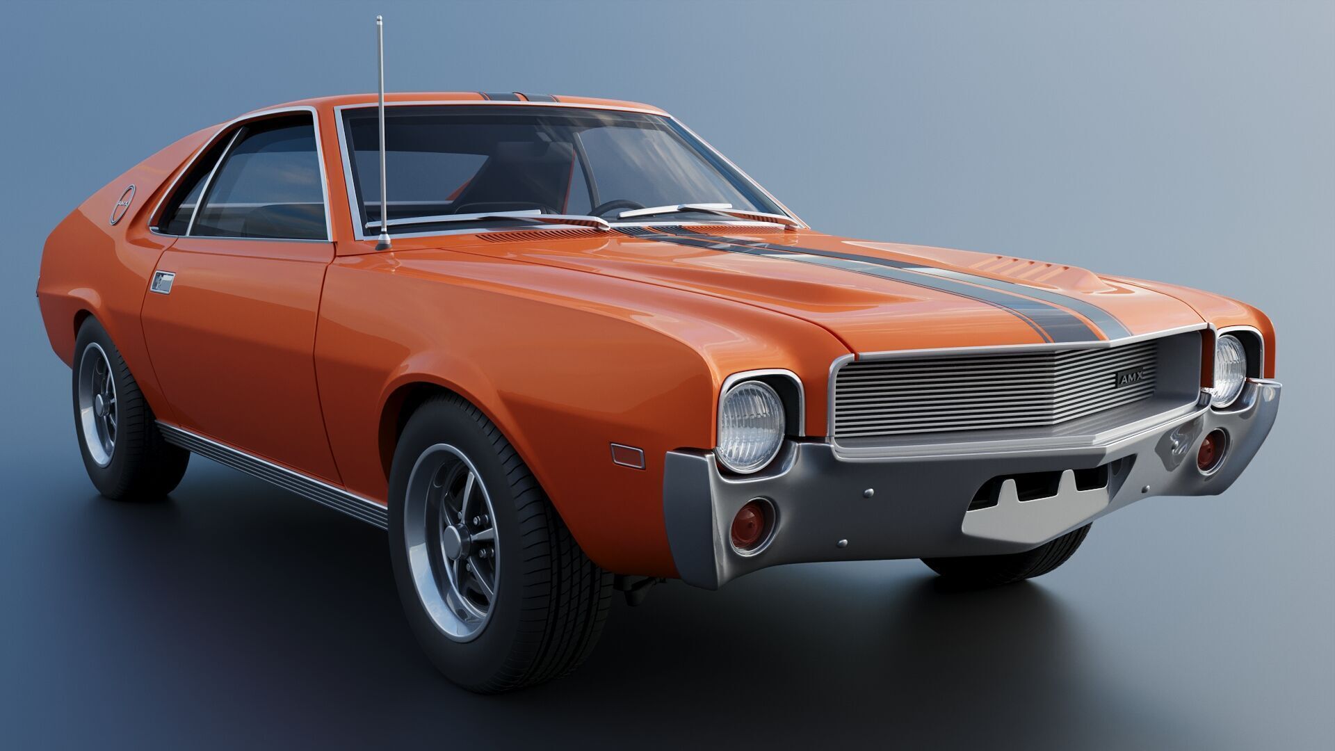 AMC AMX 1968 3D print model_14