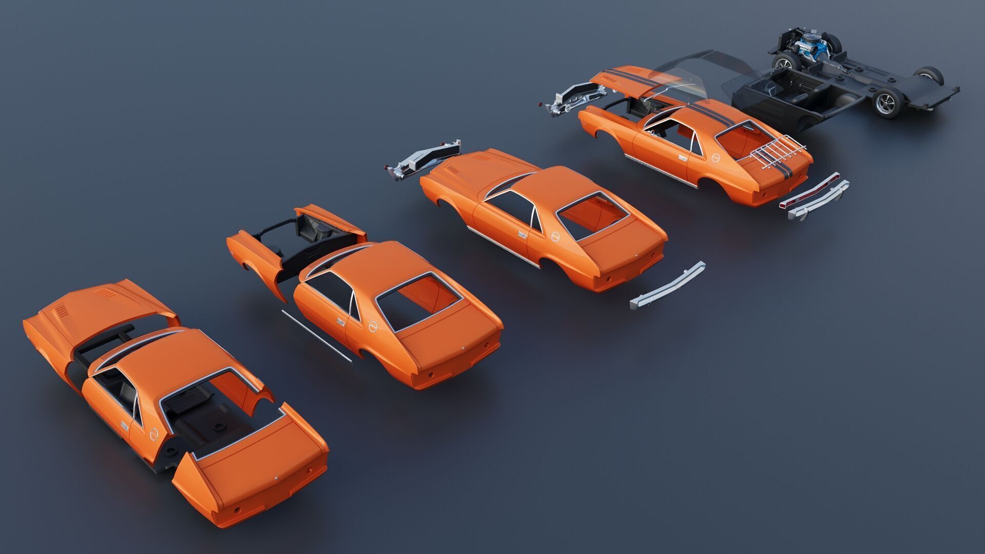 AMC AMX 1968 3D print model_23