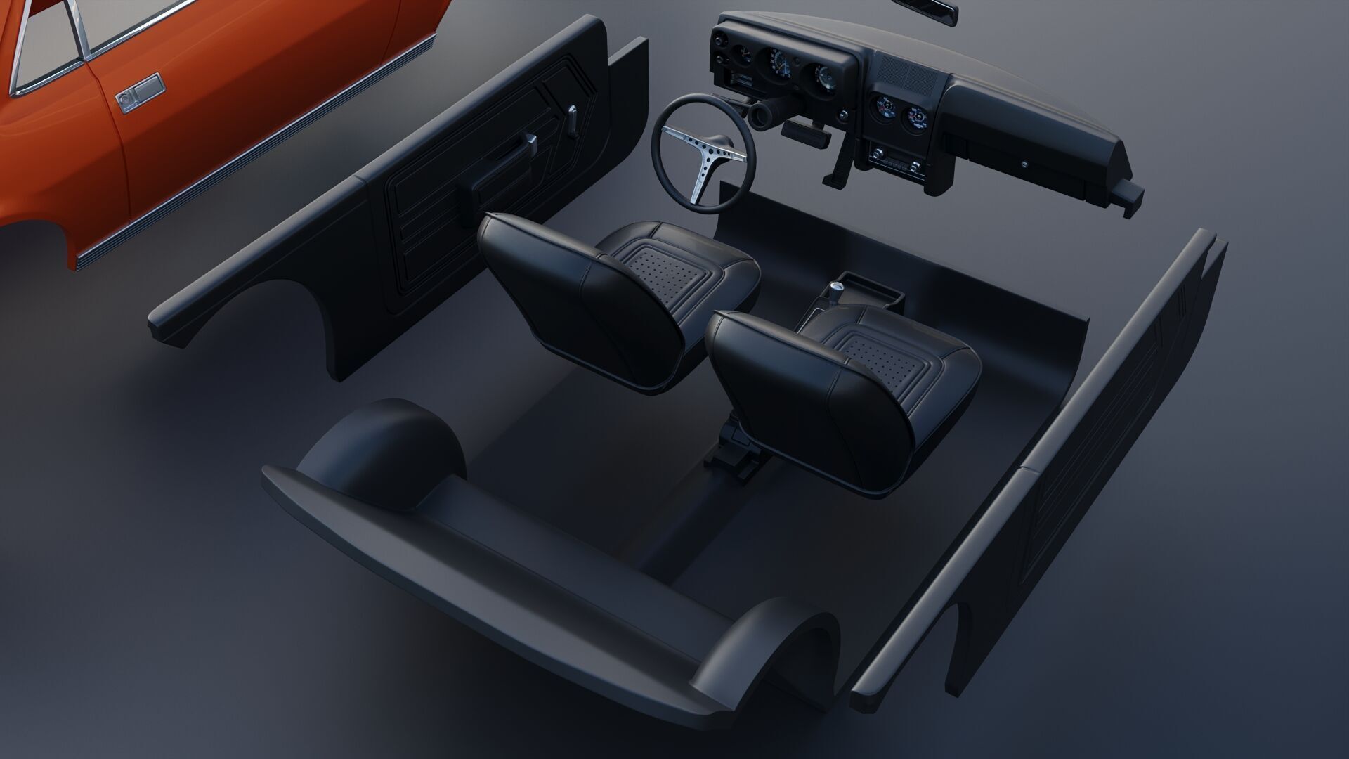 AMC AMX 1968 3D print model_31