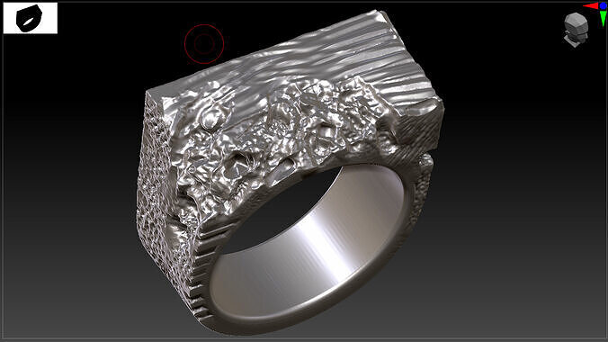 rock ring 3D print model