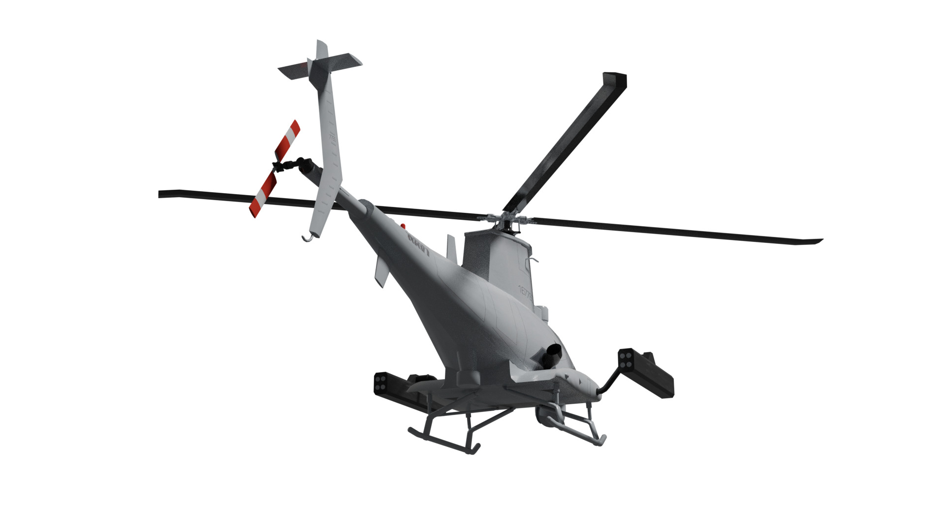 MQ-8b fire scout Low-poly 3D model_5