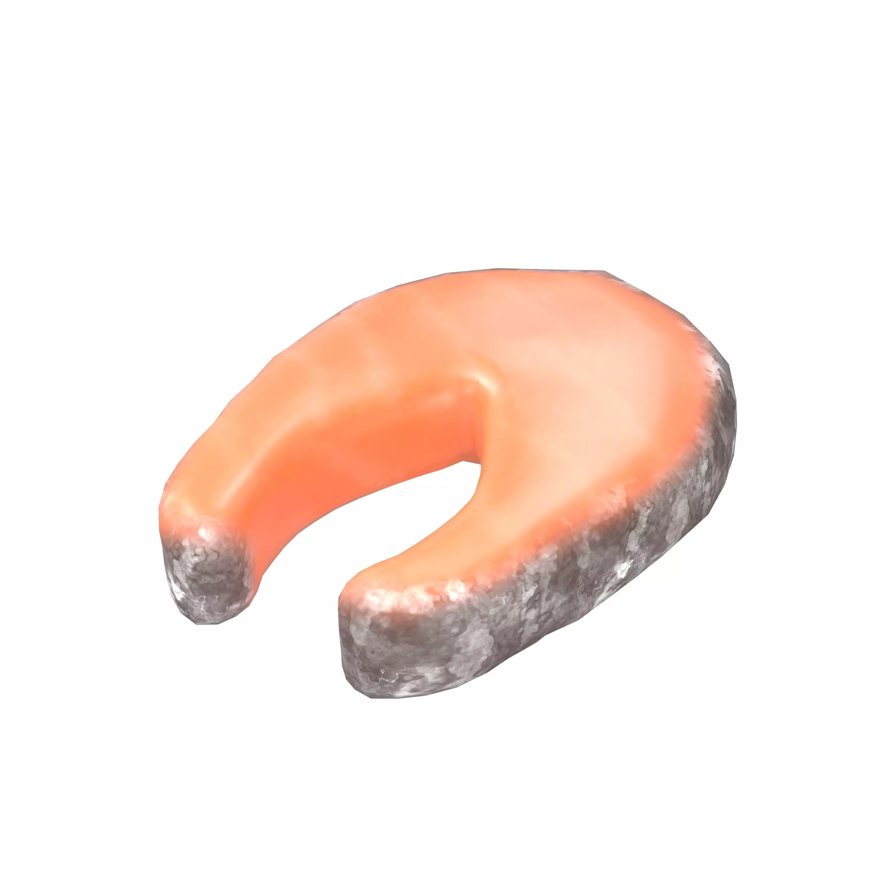 Salmon Steak v1 001 Low-poly 3D model_0