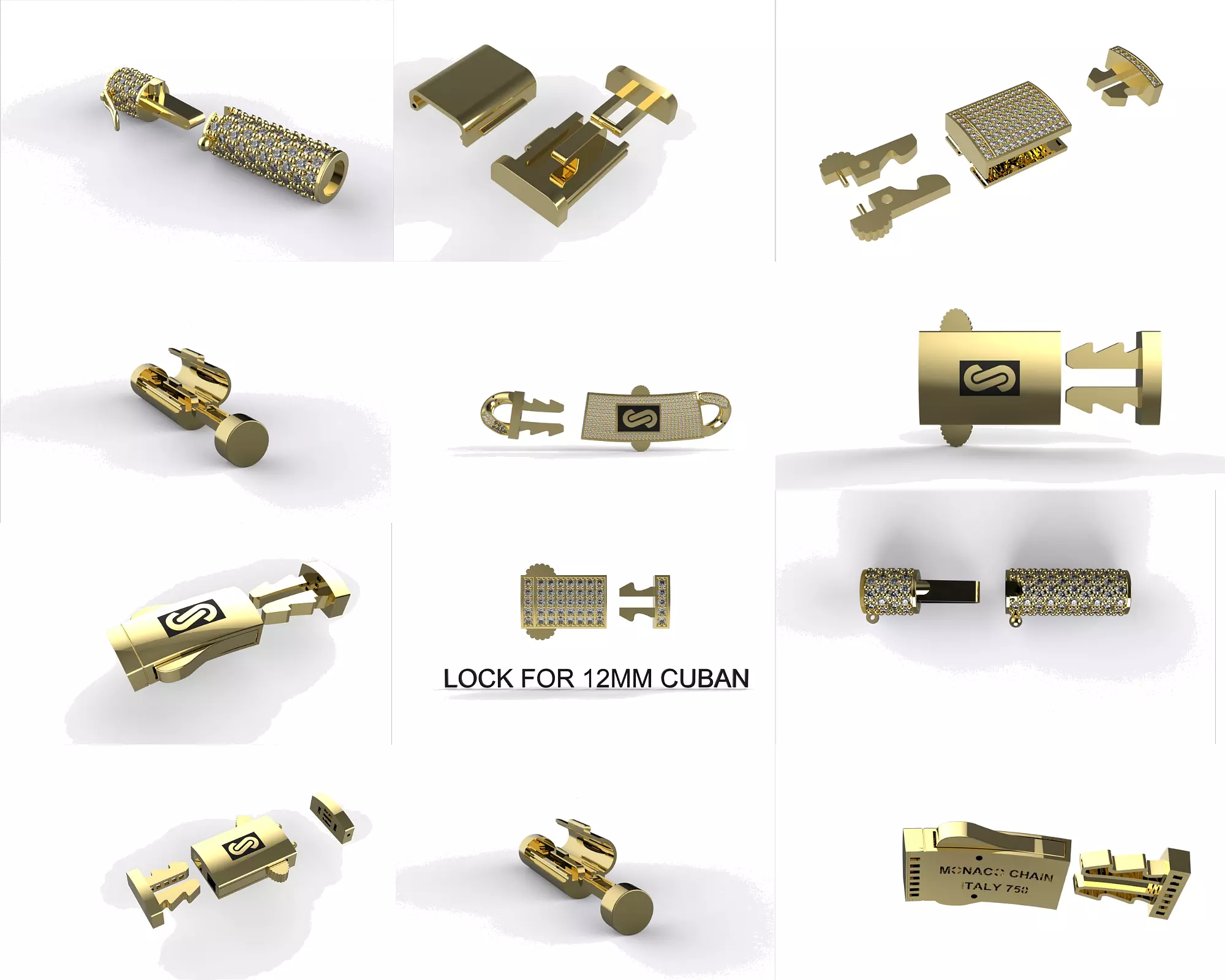 PREMIUM 22 BOX CLASP LOCK COLLECTION MULTISIZE  ALL TESTED _0