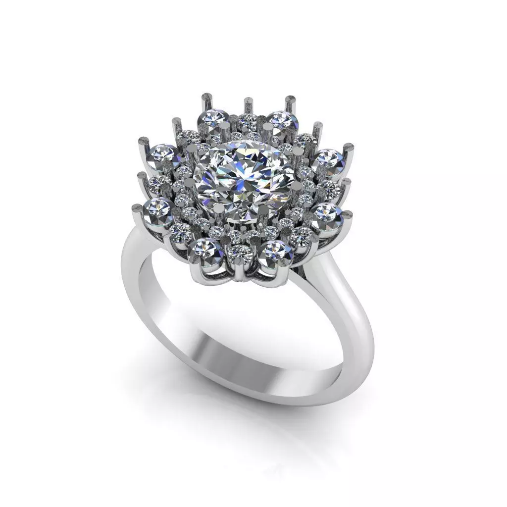 Solitaire Ring and Pendant 3D model