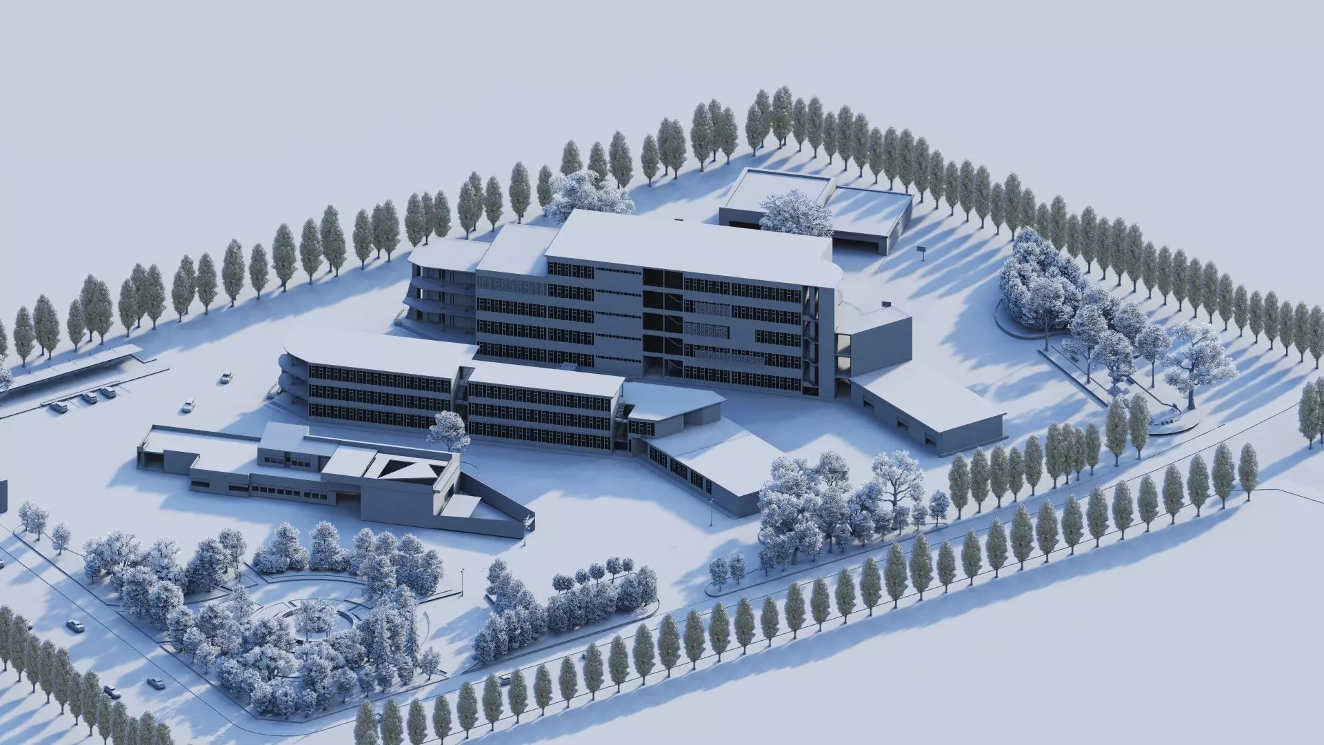 School-University -High School 3D model