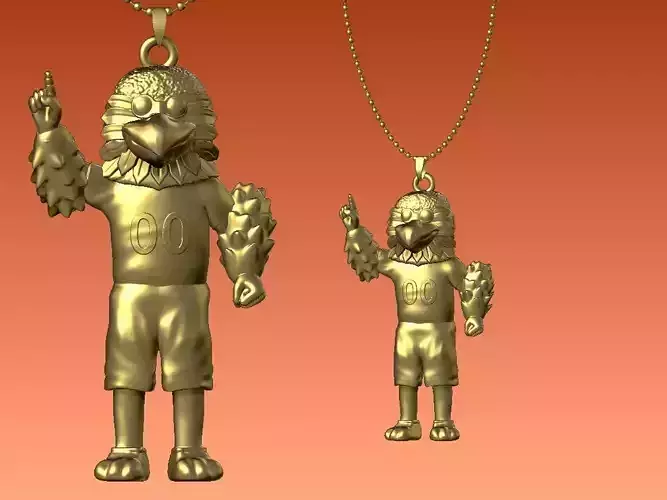 NFL - Necklaces ATLANTA FALCONS- Hanging Figurine - 3D print