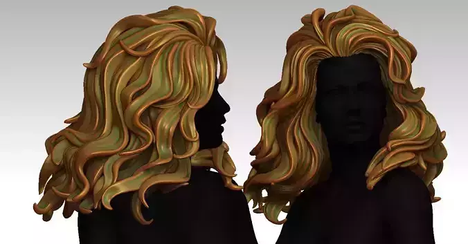3D Hairstyles for girl V71 3D print model
