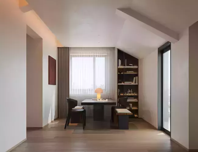 Loft Reading Nook 3D model