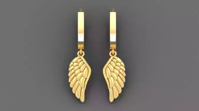 Golden Wings Earring