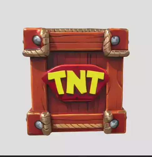 High Quality TNT Dynamite 3D Model PBR Ready Low-poly 3D model