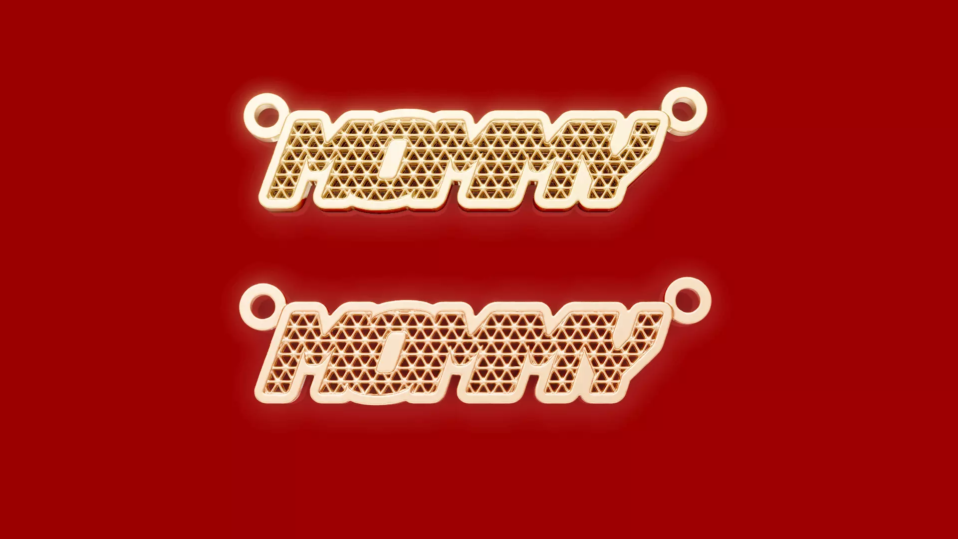 Mommy Lace Pendant 3D print model