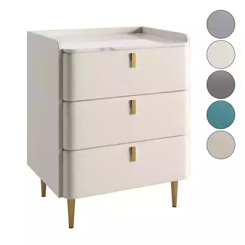 Litfad Classic Glam Bed Nightstand