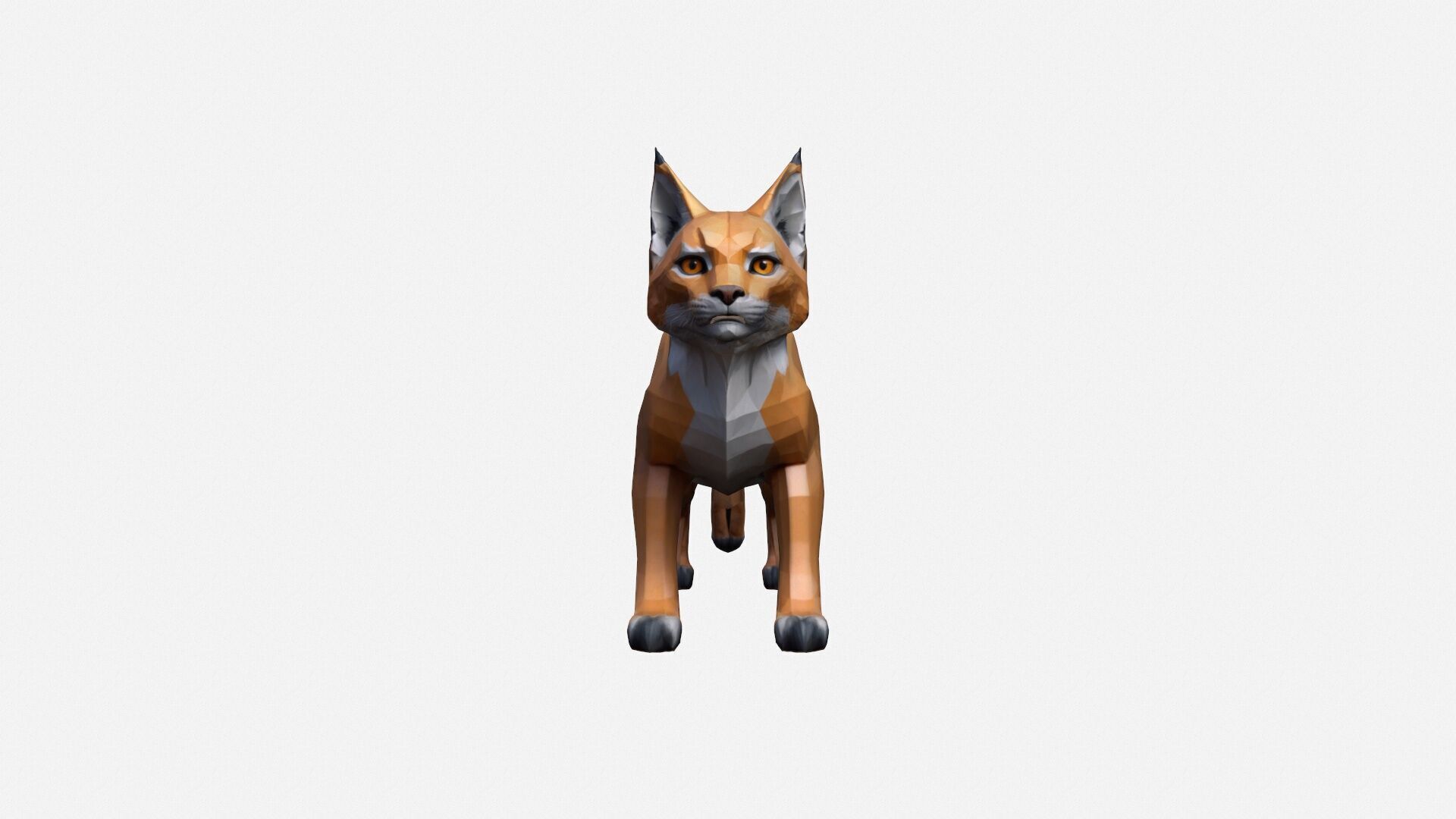 3d Render The Lynx Is A Medium-sized Wild Cat 3D model_2