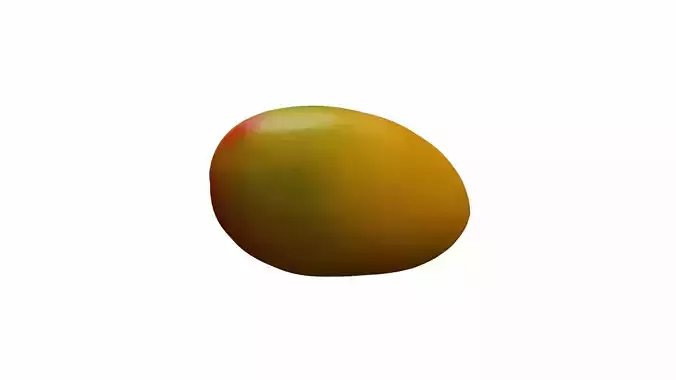 3d Render Red Fresh Mango Tropical Fruits 3D model