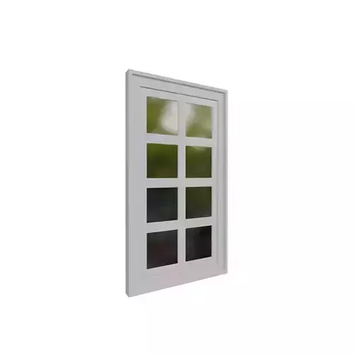 Modern Style White Wooden Window