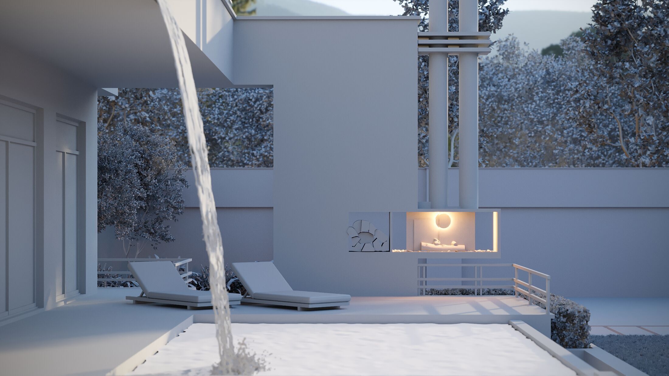 Cube Villa 3D model_11