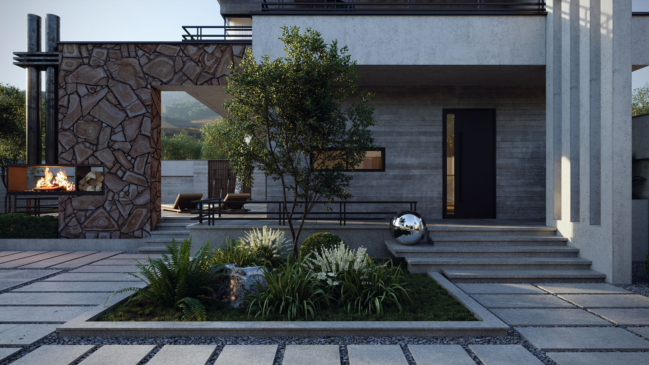 Cube Villa 3D model_1