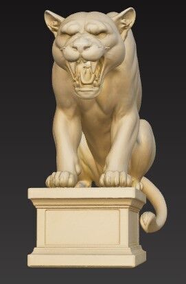 Wild Lioness Statue 3D Printable FBX STL OBJ 3D print model_8