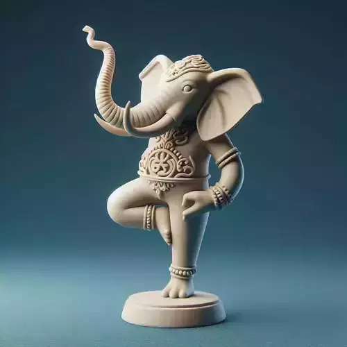Indian Style Yoga Elephant  Tree Pose Figure
